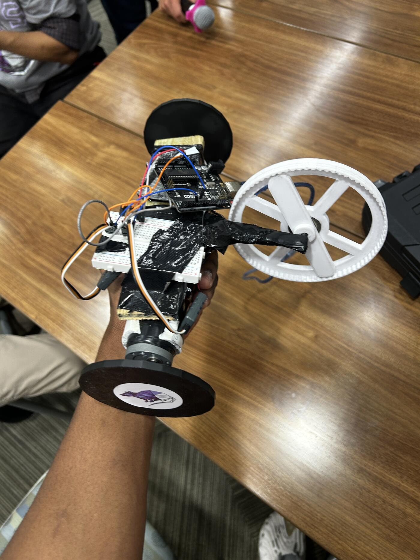 The ROBOWARS competition robot close up